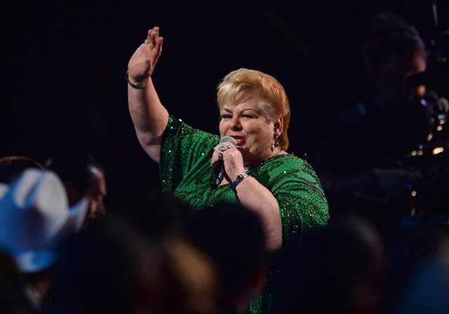 <p>Paquita la del Barrio performing during the Latin Grammy Awards in Las Vegas in November 2013</p>