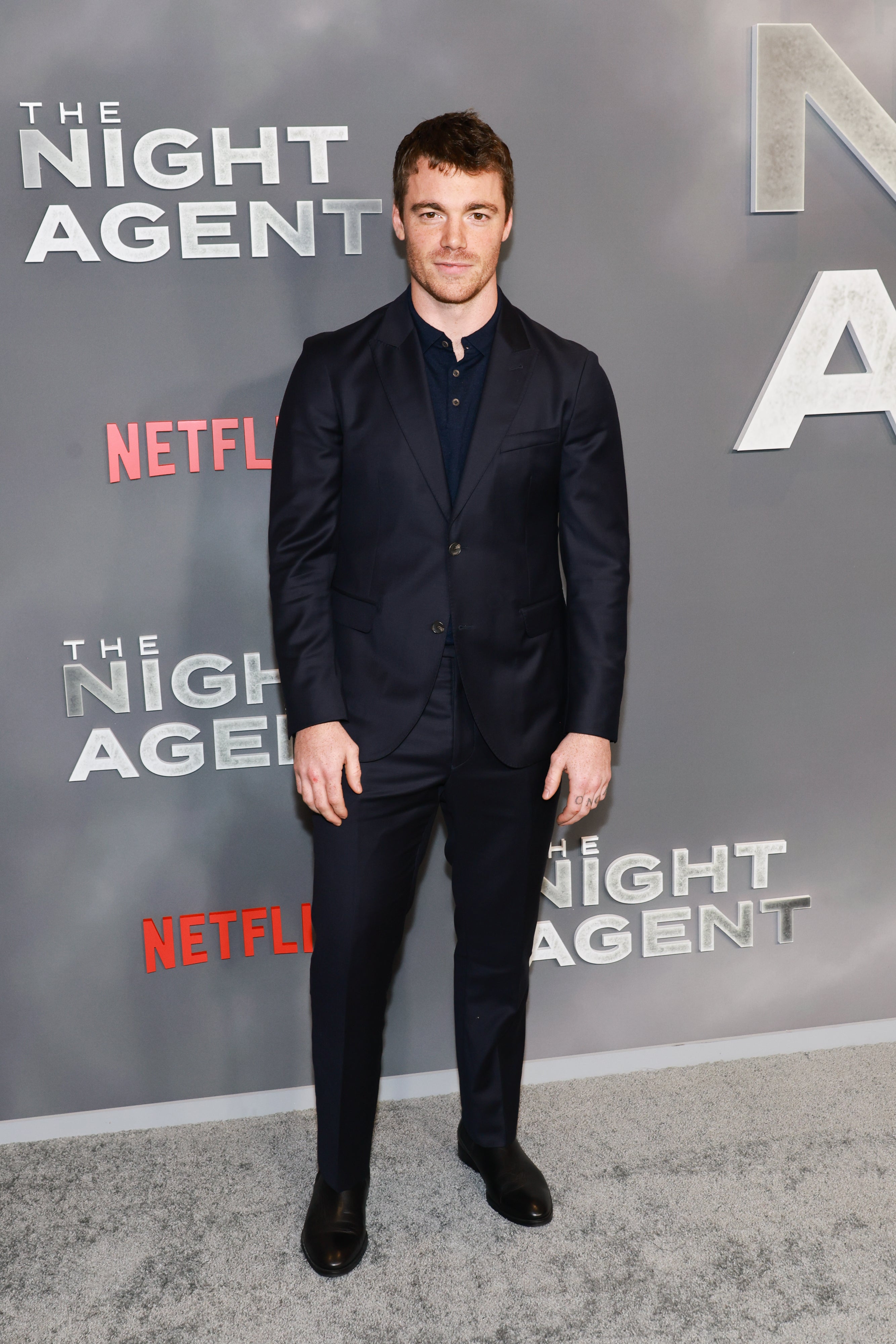 Gabriel Basso besucht die LA -Premiere von Netflix 'The Night Agent' im März 2023