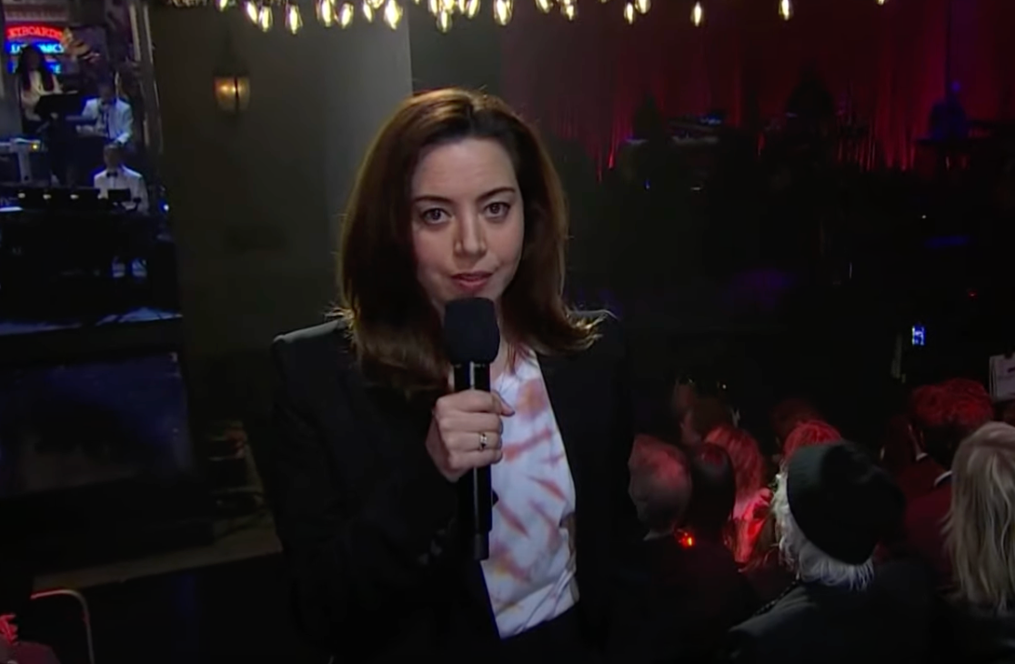 Aubrey Plaza made her first appearance after Baena’s death at SNL50