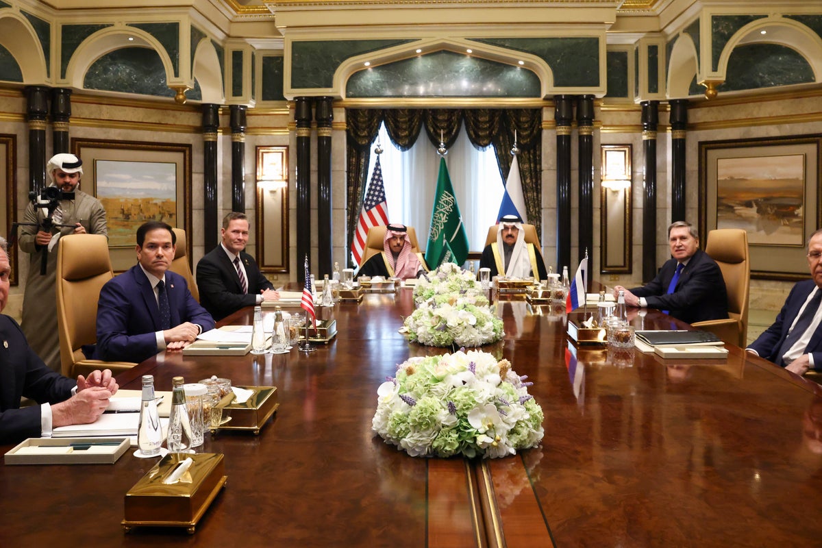 Ukraine talks latest: Russia and US teams begin peace negotiations in Saudi Arabia