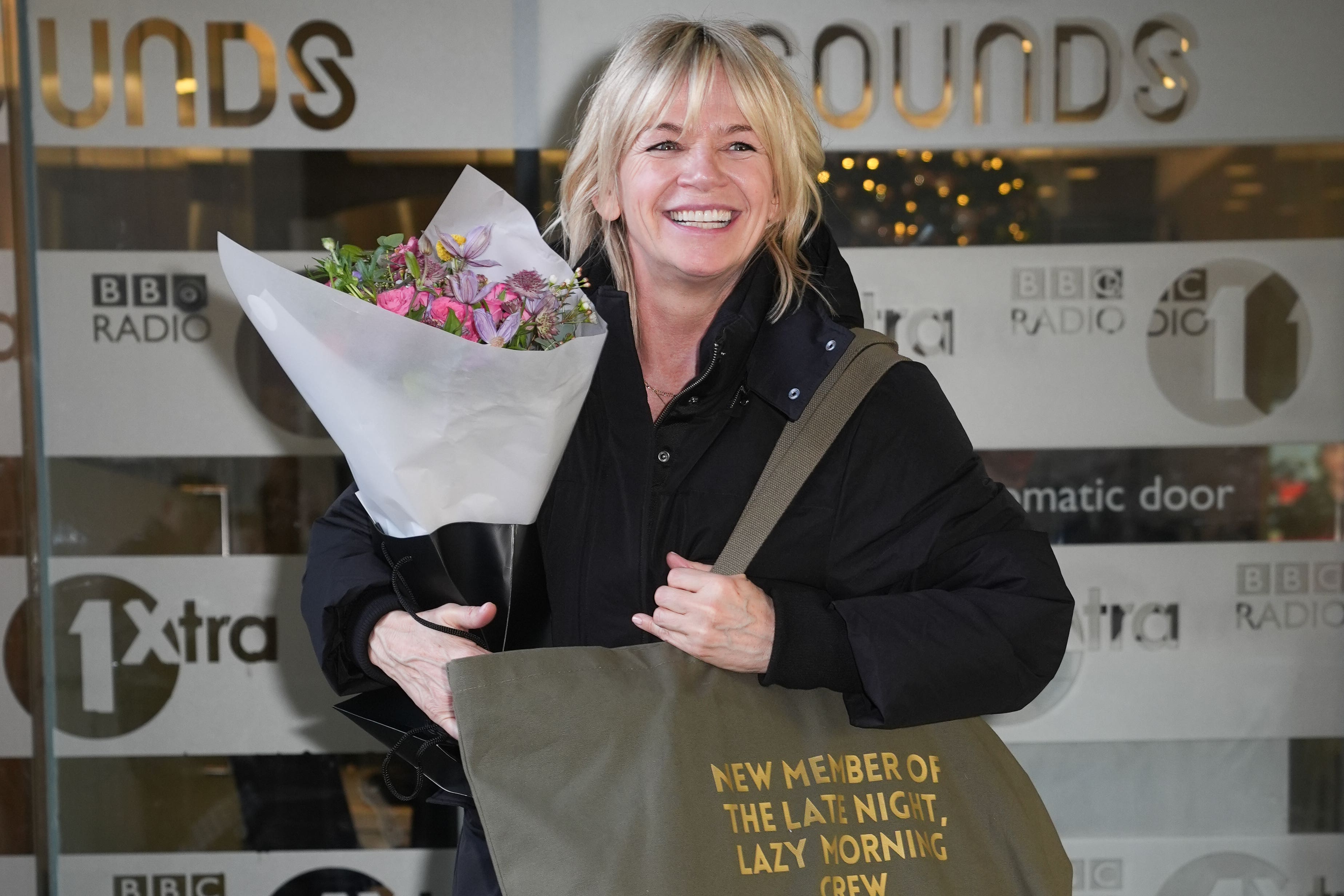 Zoe Ball leaving her last BBC Radio 2 Breakfast Show