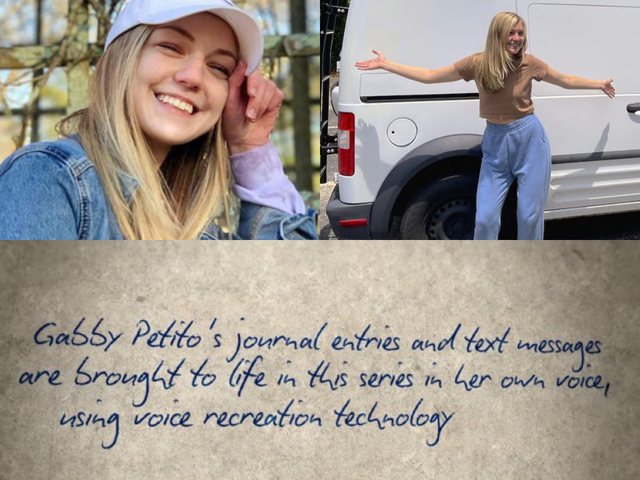 <p>The new documentary shows a title page revealing that Gabby Petito’s voice was recreated using AI</p>
