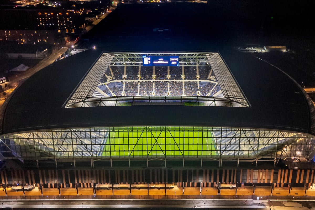 Everton fan, 62, slapped with lifetime ban from new stadium after filming himself stealing food