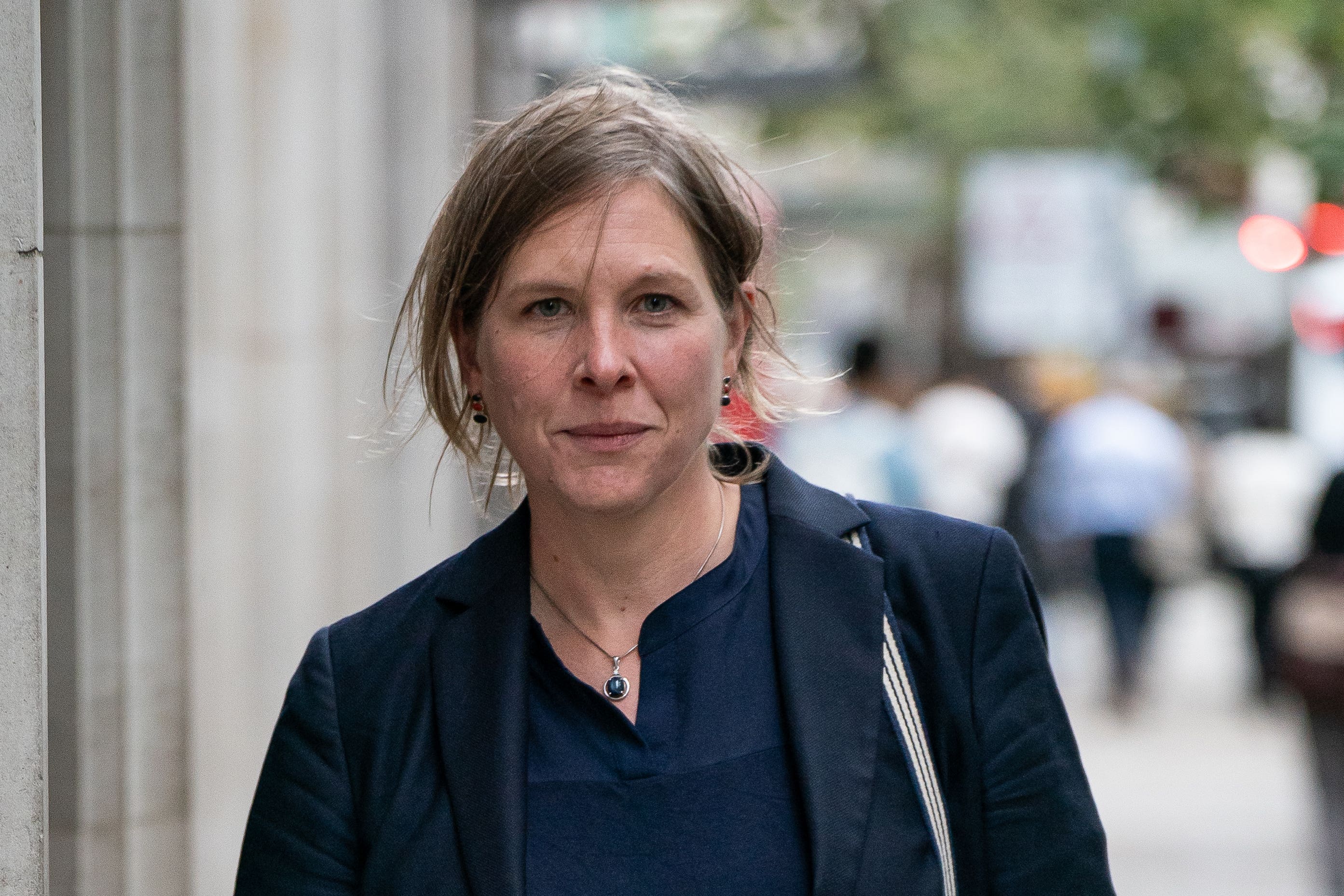 Josie Stewart arriving for a hearing in central London at the Foreign Office whistleblower’s employment tribunal (Aaron Chown/PA)