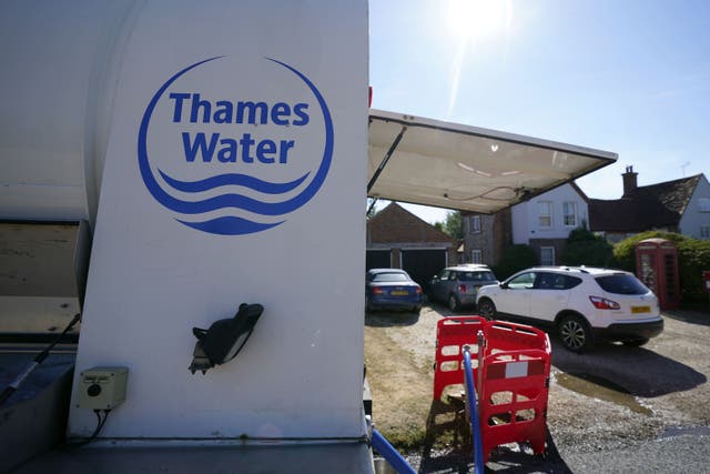 Thames Water was due to run out money in a matter of weeks before its restructuring plan was approved (Andrew Matthews/PA)