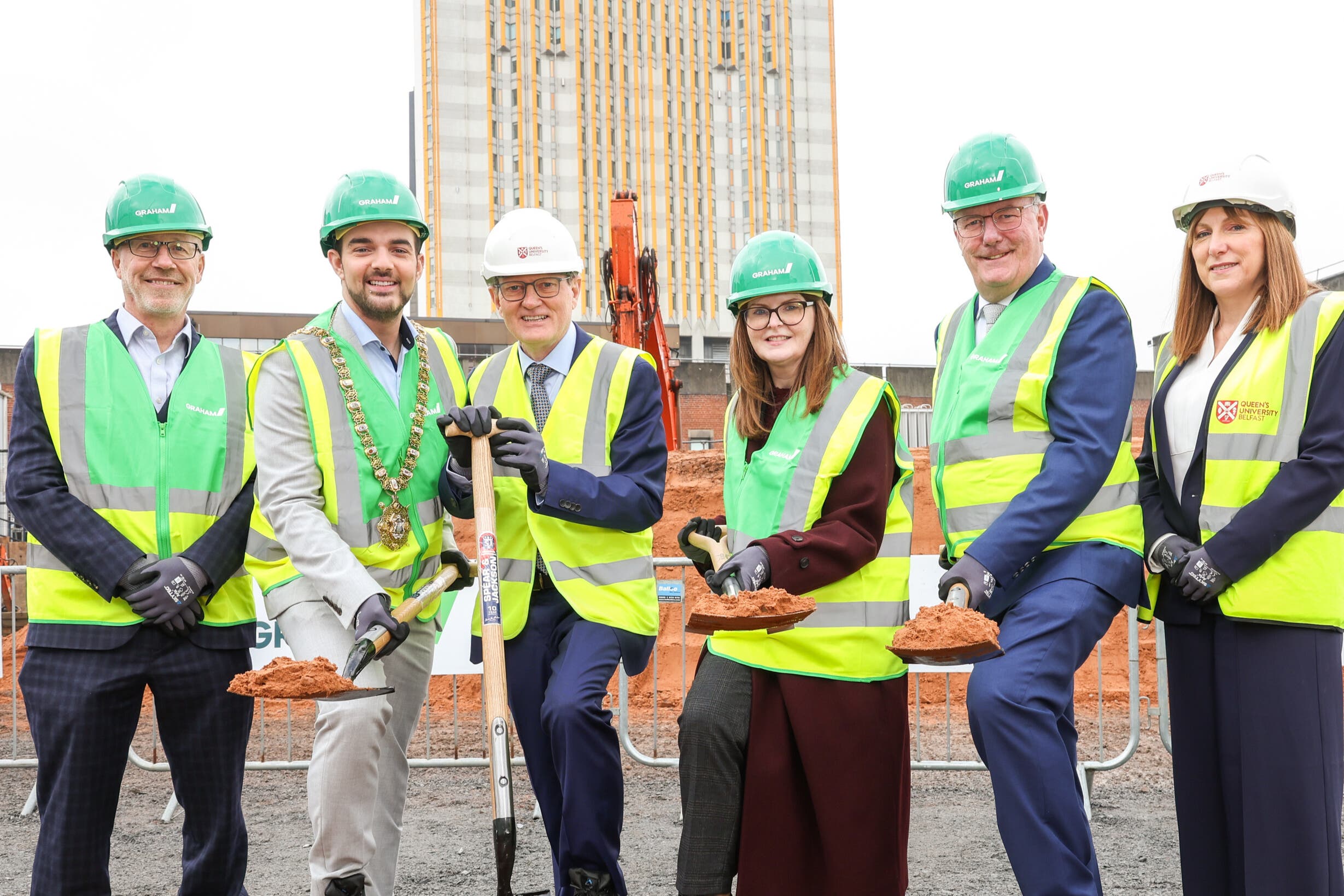 Work has begun on the new multi-million pound clinical research centre in Belfast (iREACH Health/PA)