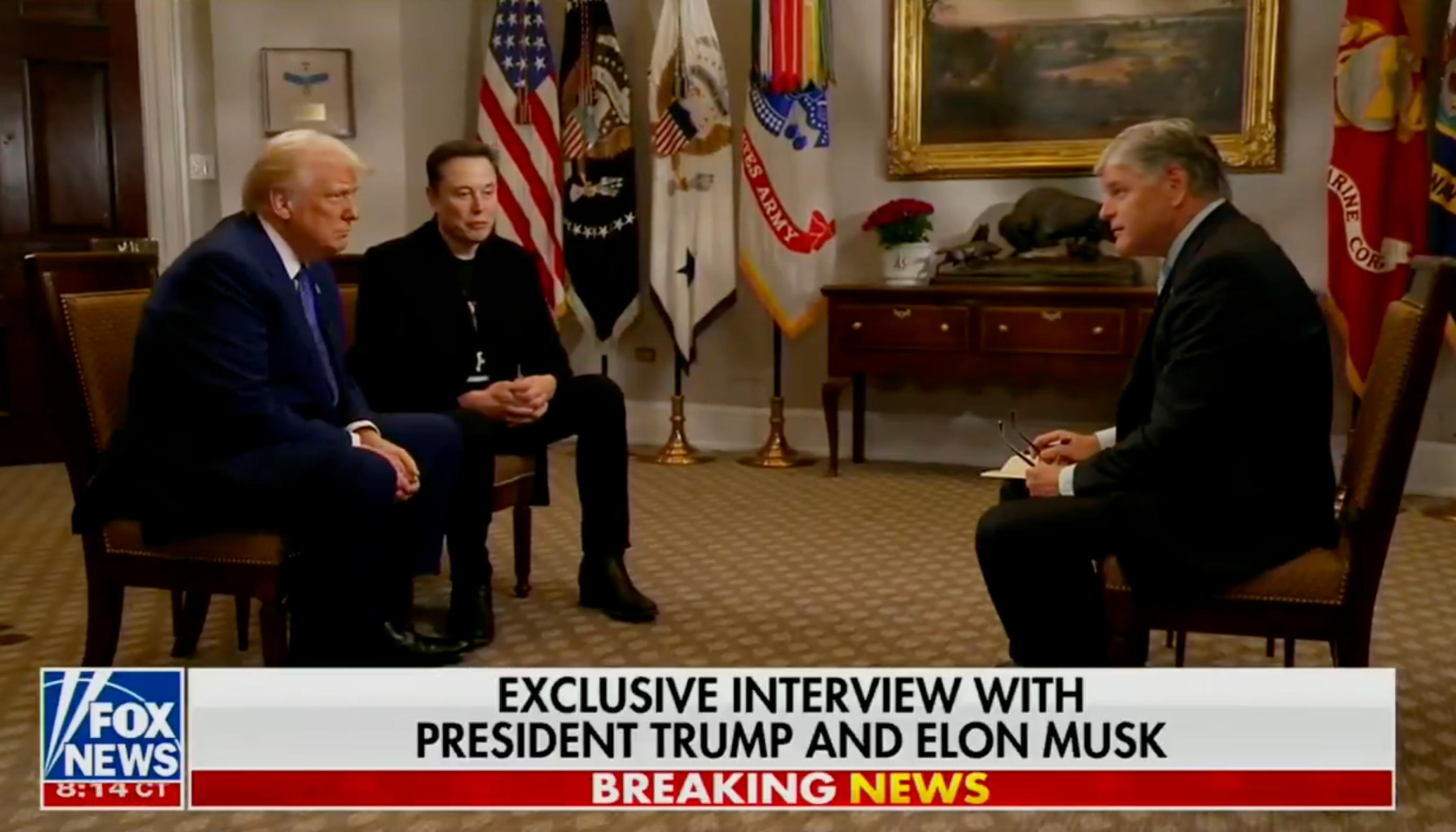 Trump and Musk faced a few awkward moments during the interview