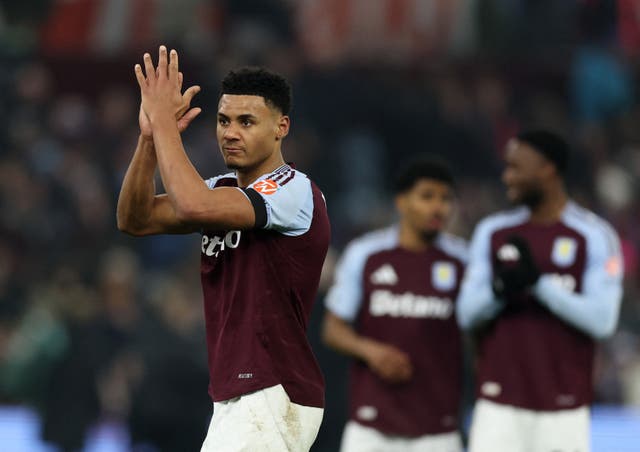 <p>Ollie Watkins scored his 12th goal of the season in the draw with Liverpool</p>