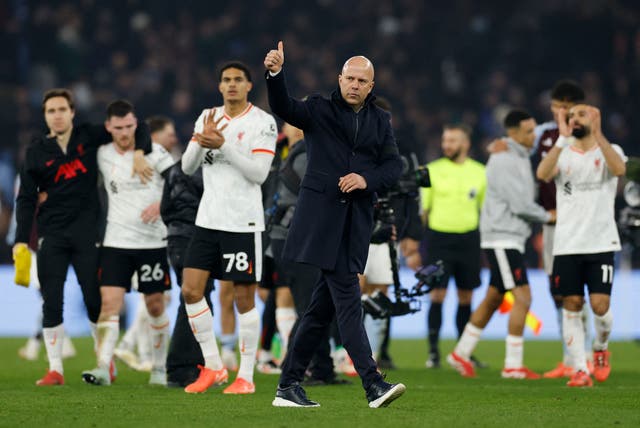 <p>Arne Slot will hope his Liverpool side can lay down a statement against Man City this weekend</p>