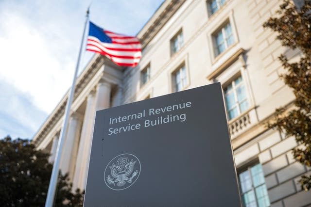 <p>The headquarters of the Internal Reveue Service in Washington, D.C.</p>