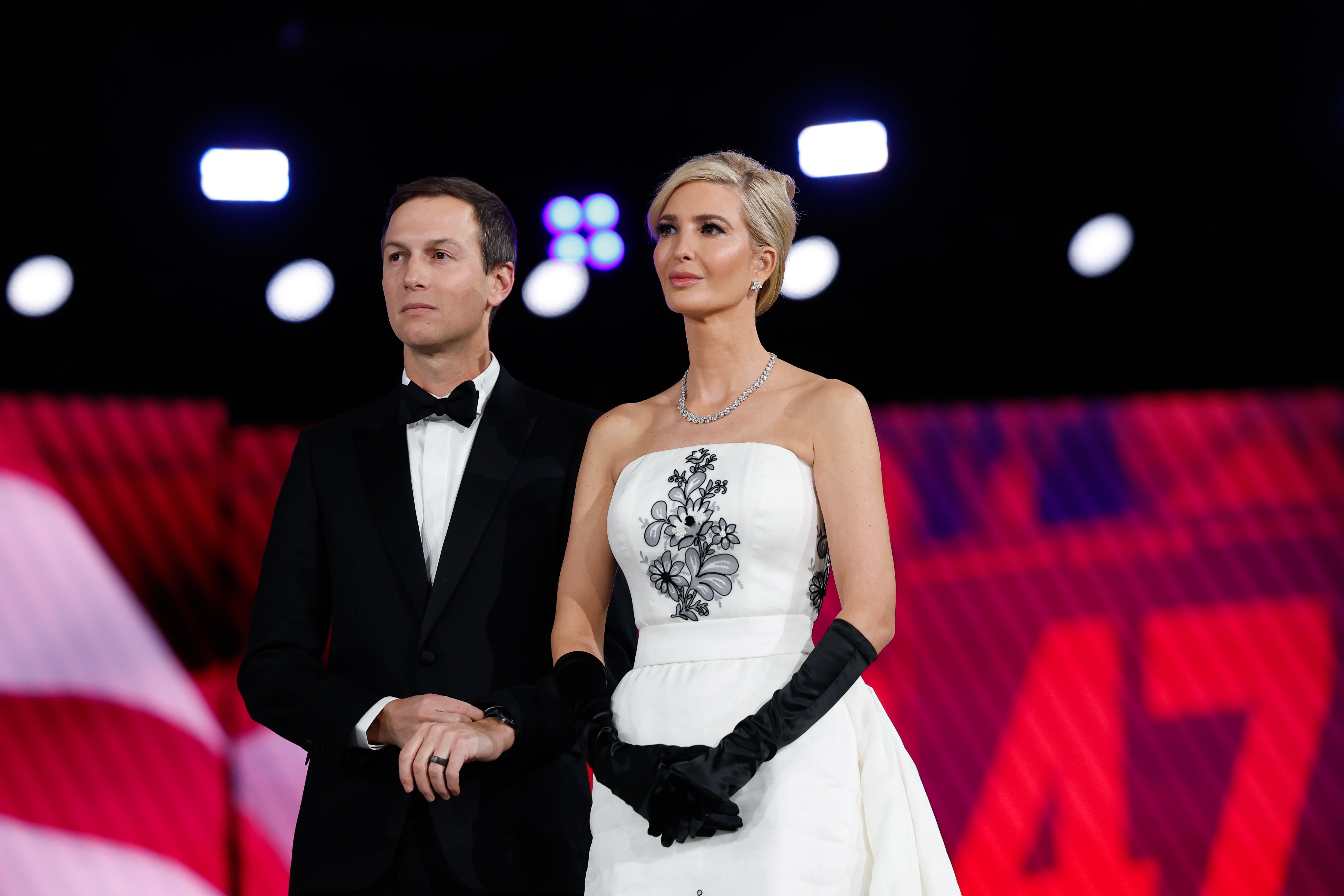 Ivanka and her husband attended the Liberty inaugural ball after her father was sworn in in January