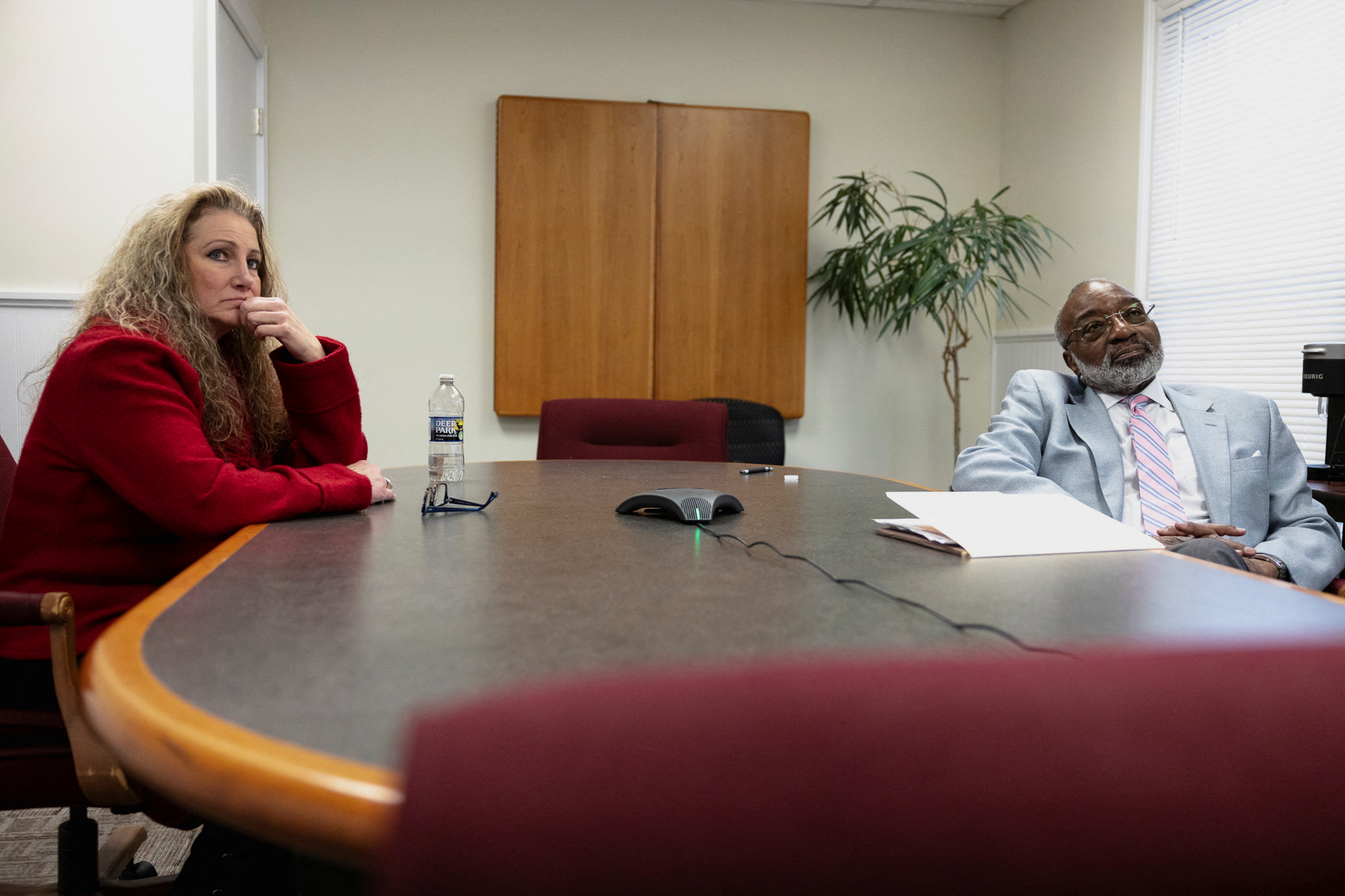 Marlean Ames with her lawyer, Edward Gilbert