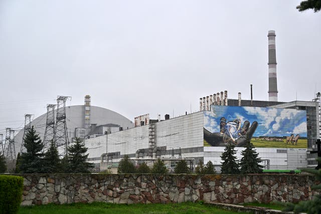 <p>The New Safe Confinement at Chernobyl Nuclear Power Plant which covers the number 4 reactor unit, on the 36th anniversary of the world's worst nuclear disaster</p>