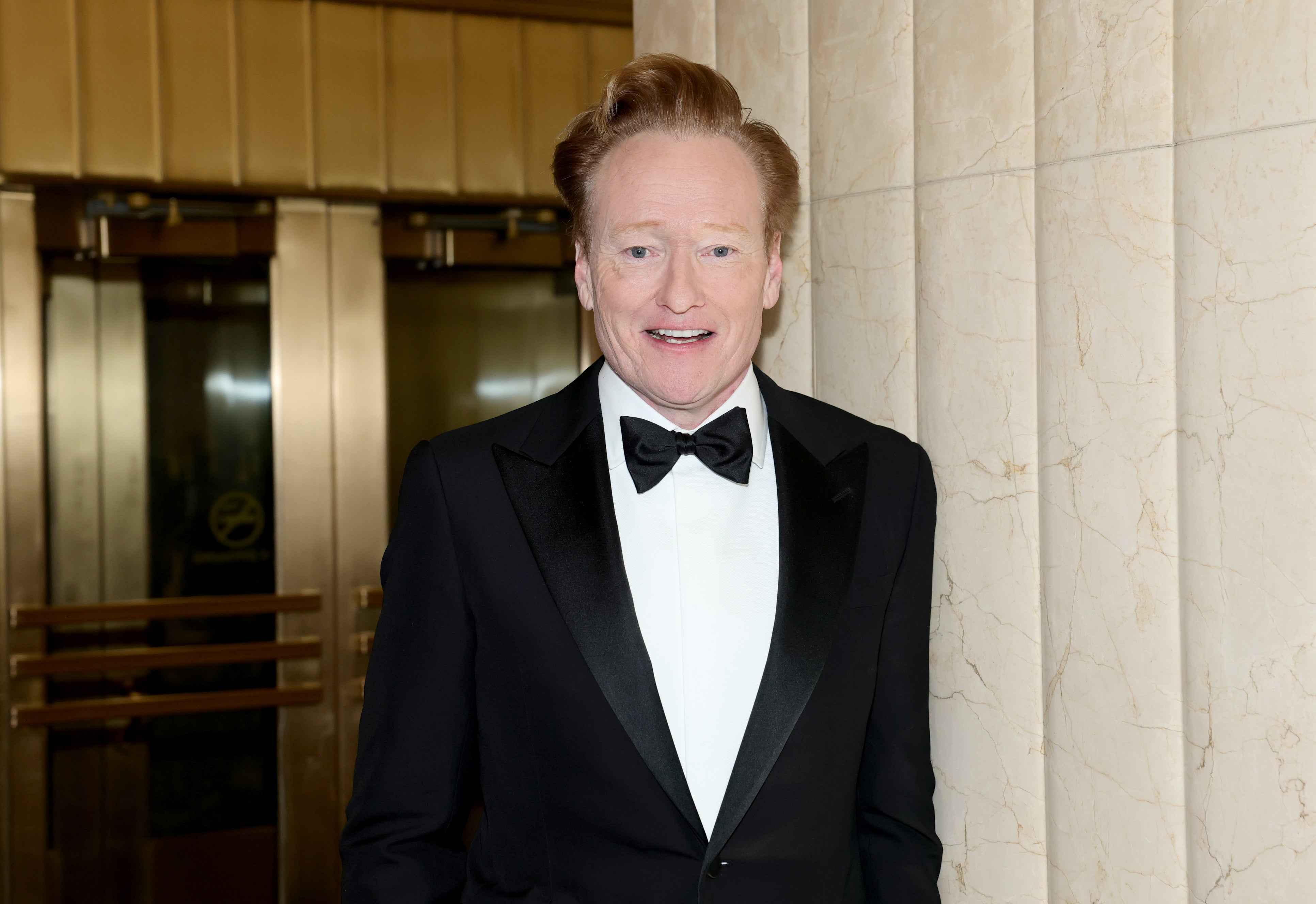 Conan O’Brien attending ‘SNL50: The Anniversary Special’ on February 16 in New York