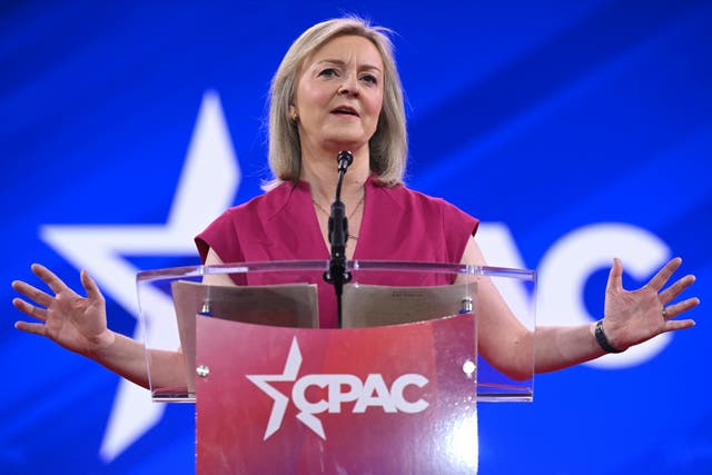 <p>Liz Truss is accusing shadow chancellor Mel Stride of undermining her economic plans while in government</p>