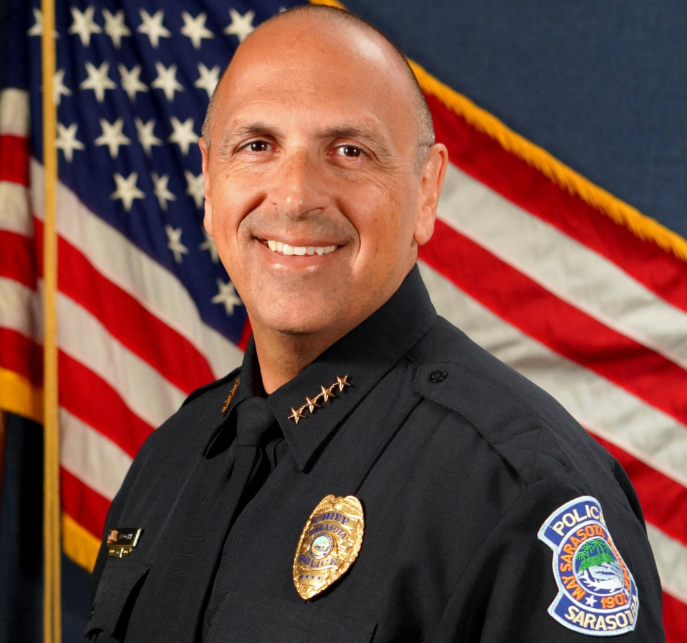 Sarasota Police Chief Rex Troche is named as a defendant in Eli Schanley's lawsuit