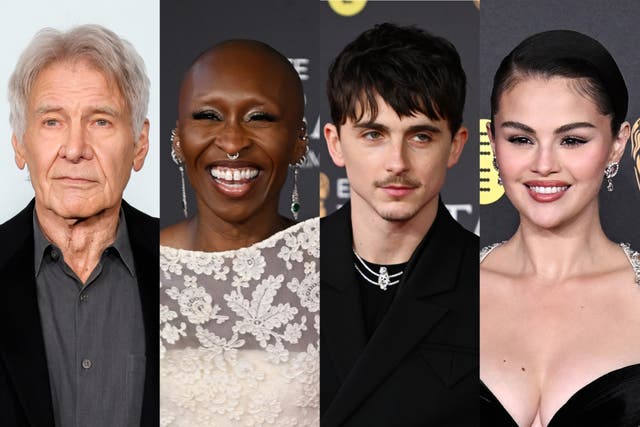 <p>Harrison Ford, Cynthia Erivo, Timothée Chalamet and Selena Gomez are among the presenters for this year's SAG Awards</p>