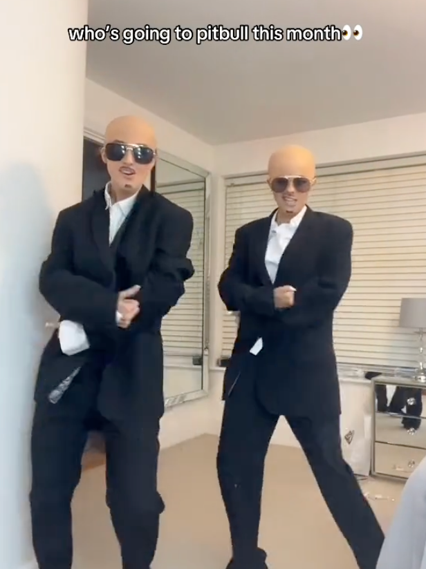 ‘Dale!’ Milli and her friend dressed up as Mr 305 for a viral TikTok video