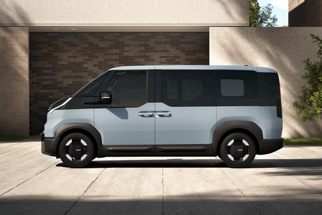 <p>The Kia PV5 was first teased at the CES tech expo in Las Vegas last year</p>