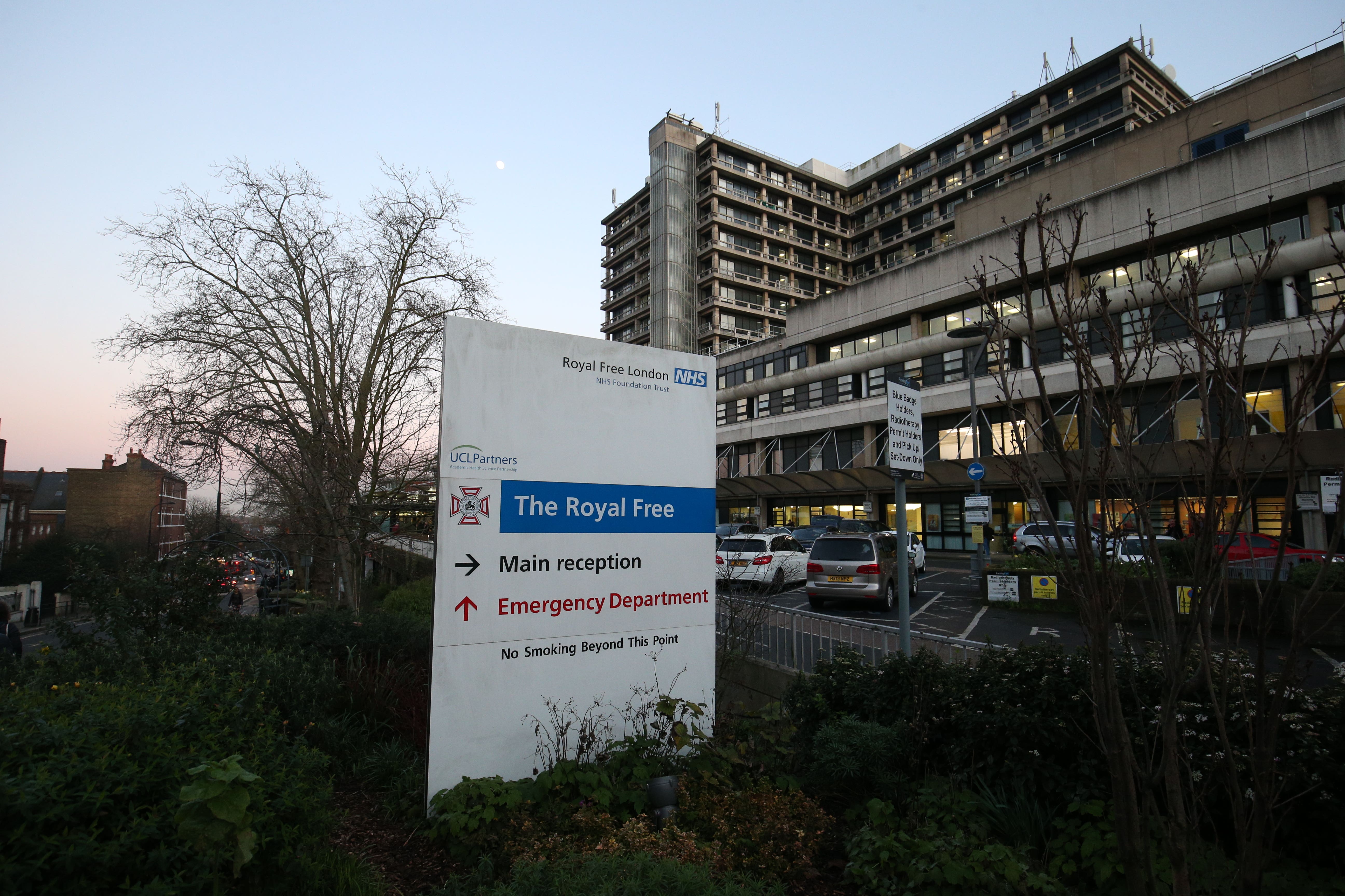 The incident occurred at the Royal Free Hospital last July (Jonathan Brady/PA Archive)