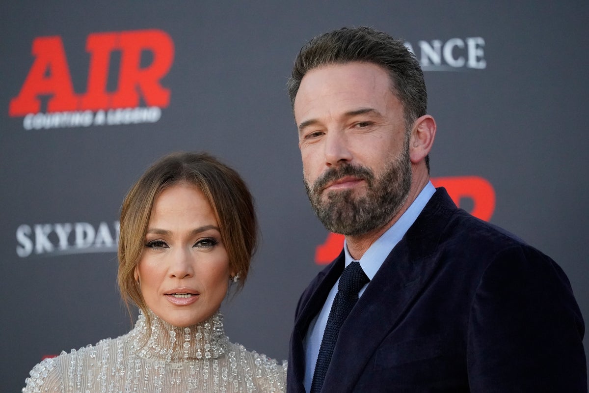 Ben Affleck says he ‘adores’ ex Jennifer Lopez as he attends premiere with their blended family
