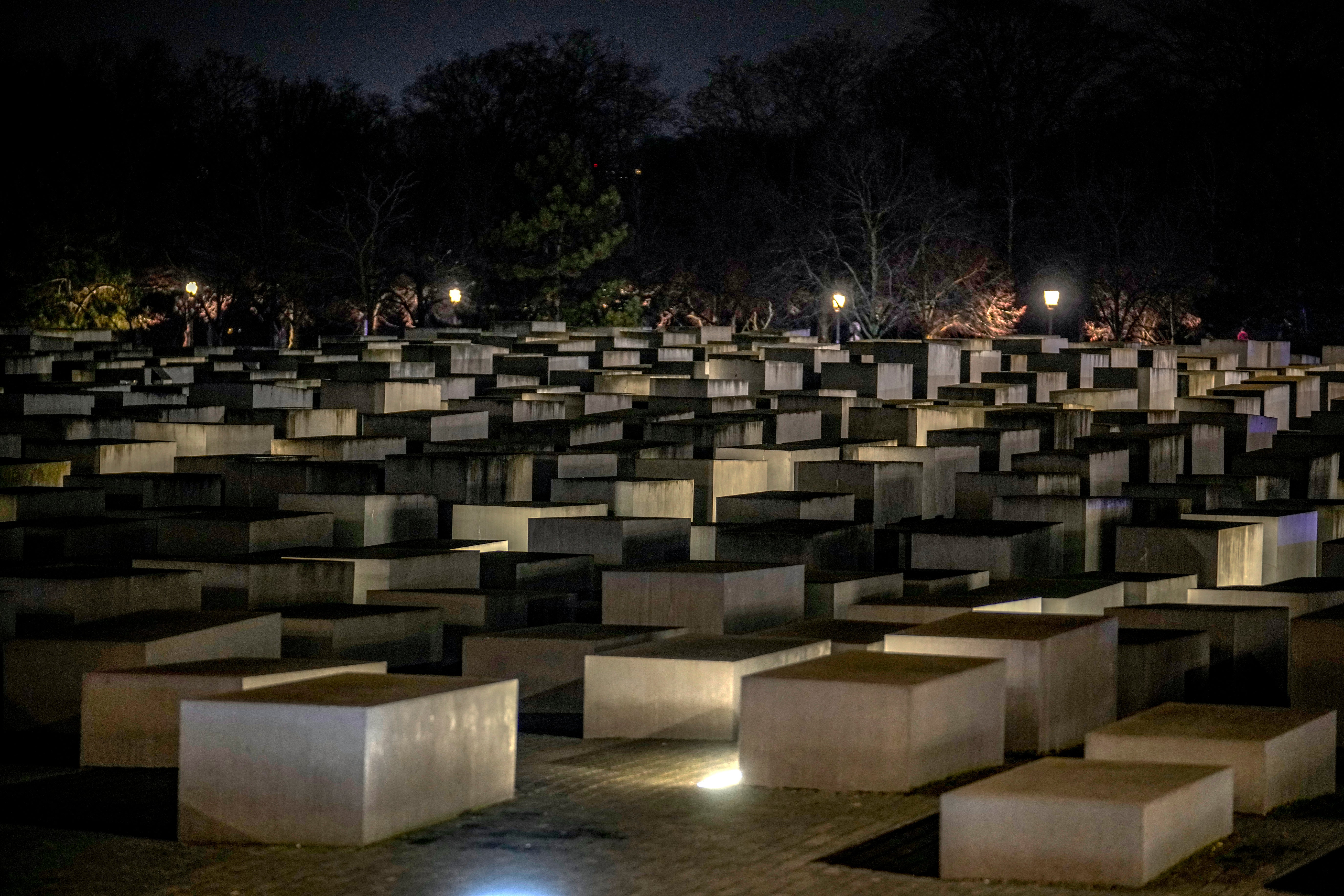 The monument to the murdered Jews of Europe commemorates the six million Jews killed in the Holocaust.