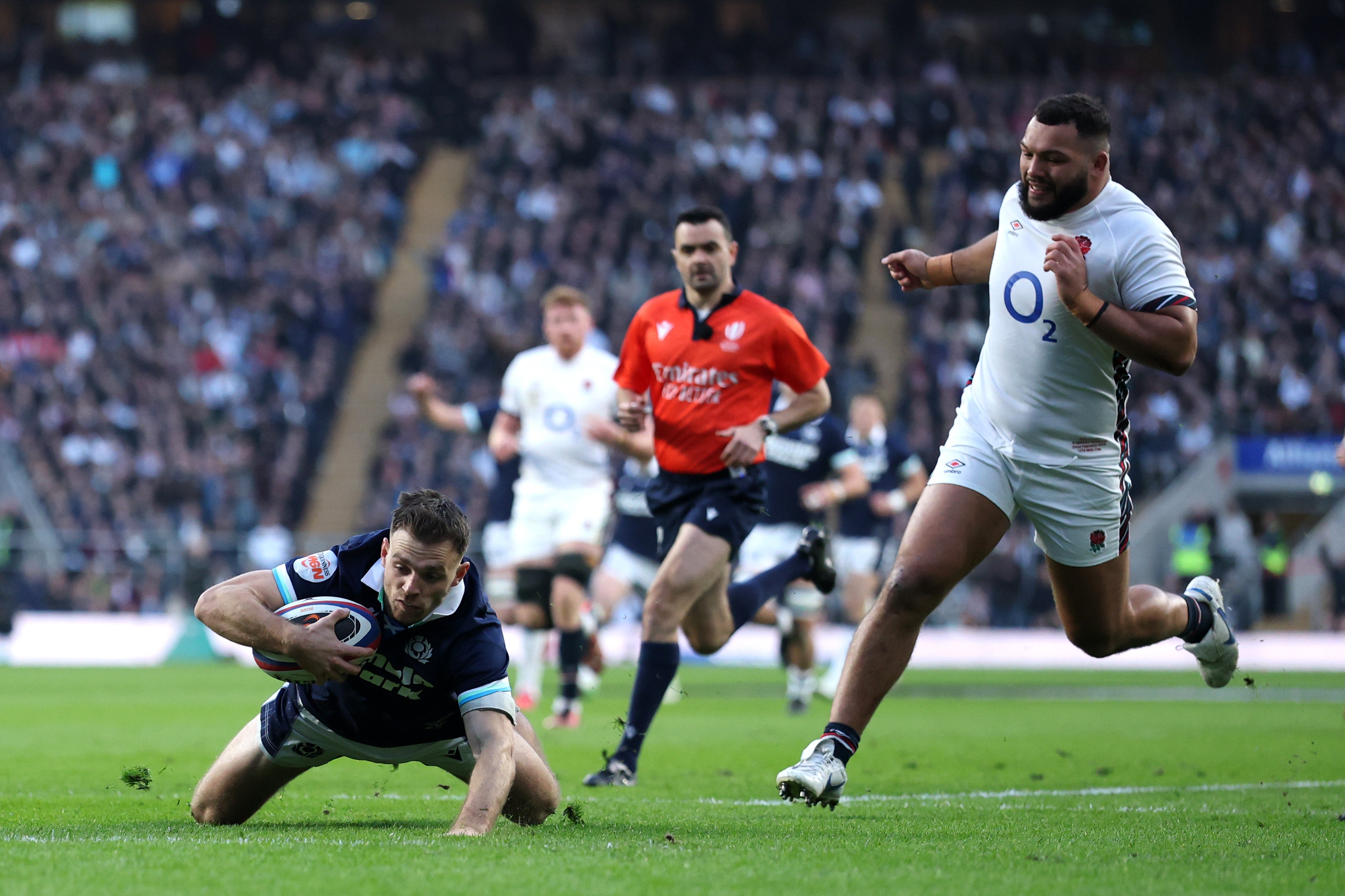 Scotland went over for two spectacular early tries