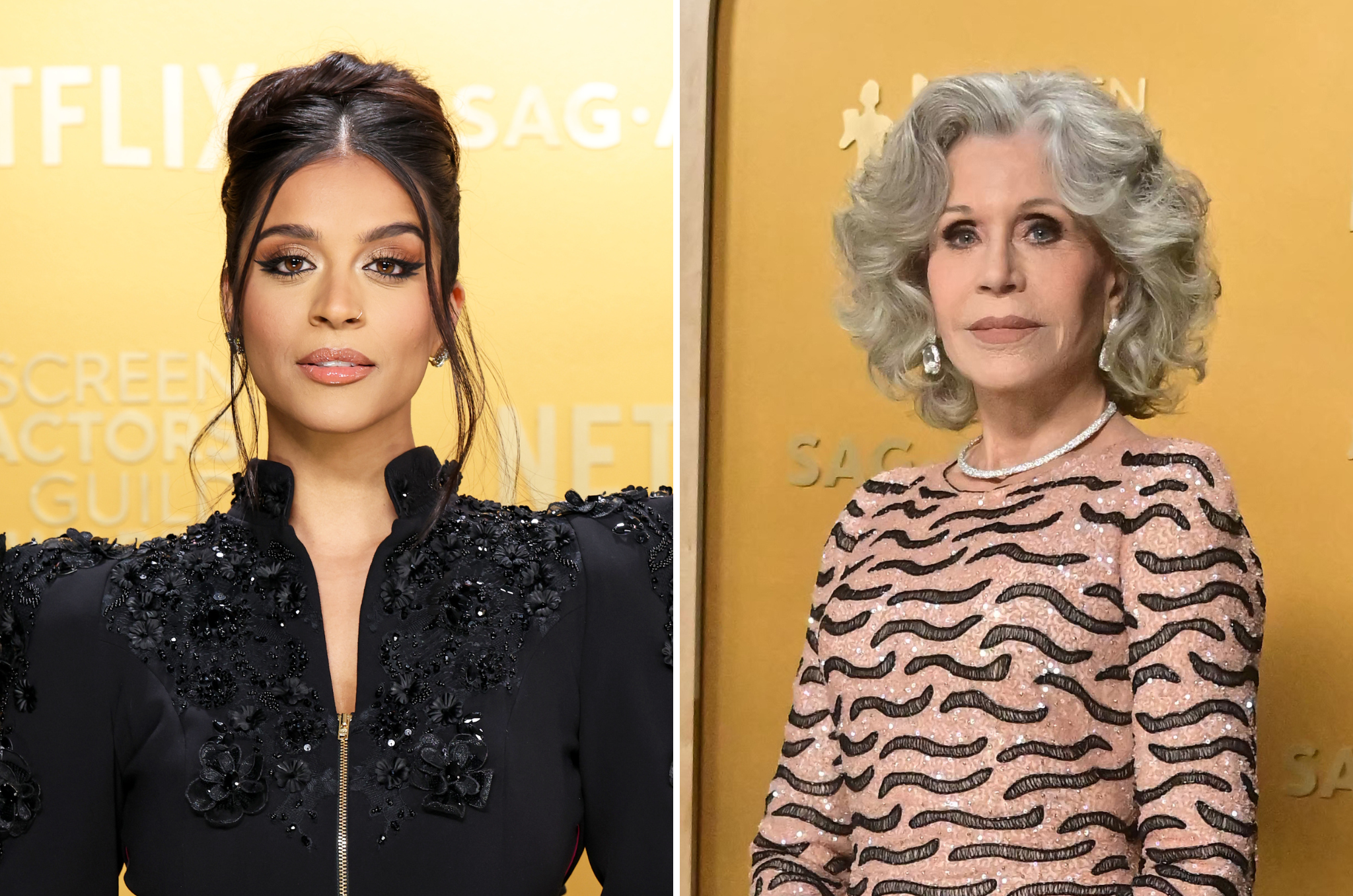 Lily Singh partnered with Netflix to interview celebrities on the 2025 SAG Awards red carpet, including Jane Fonda