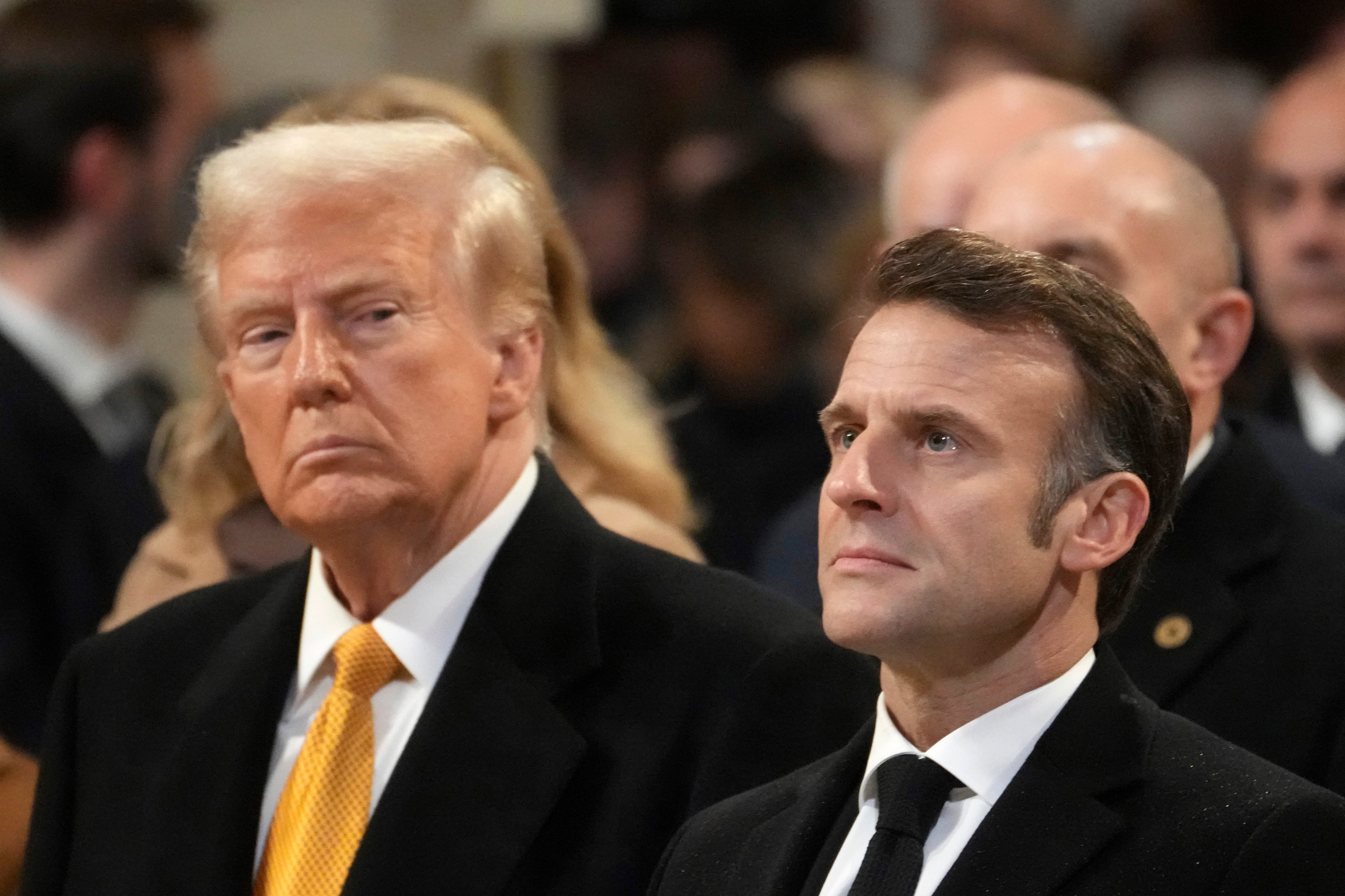 Donald Trump, pictured with French leader Emmanuel Macron, has upended the United States’ relationship with Europe