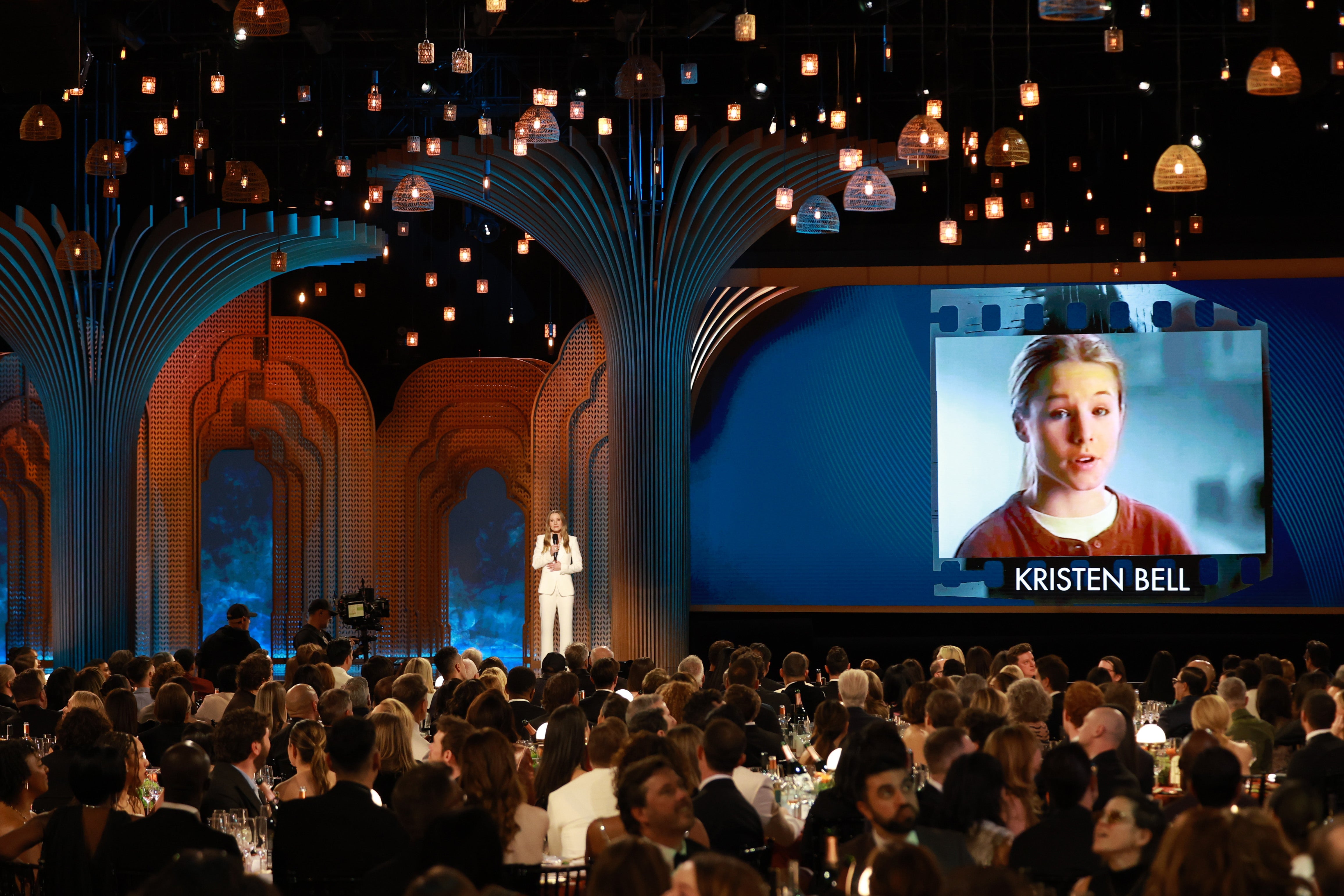 Kristen Bell sang a parody of ‘Do You Want to Build a Snowman?’ at the 2025 SAG Awards