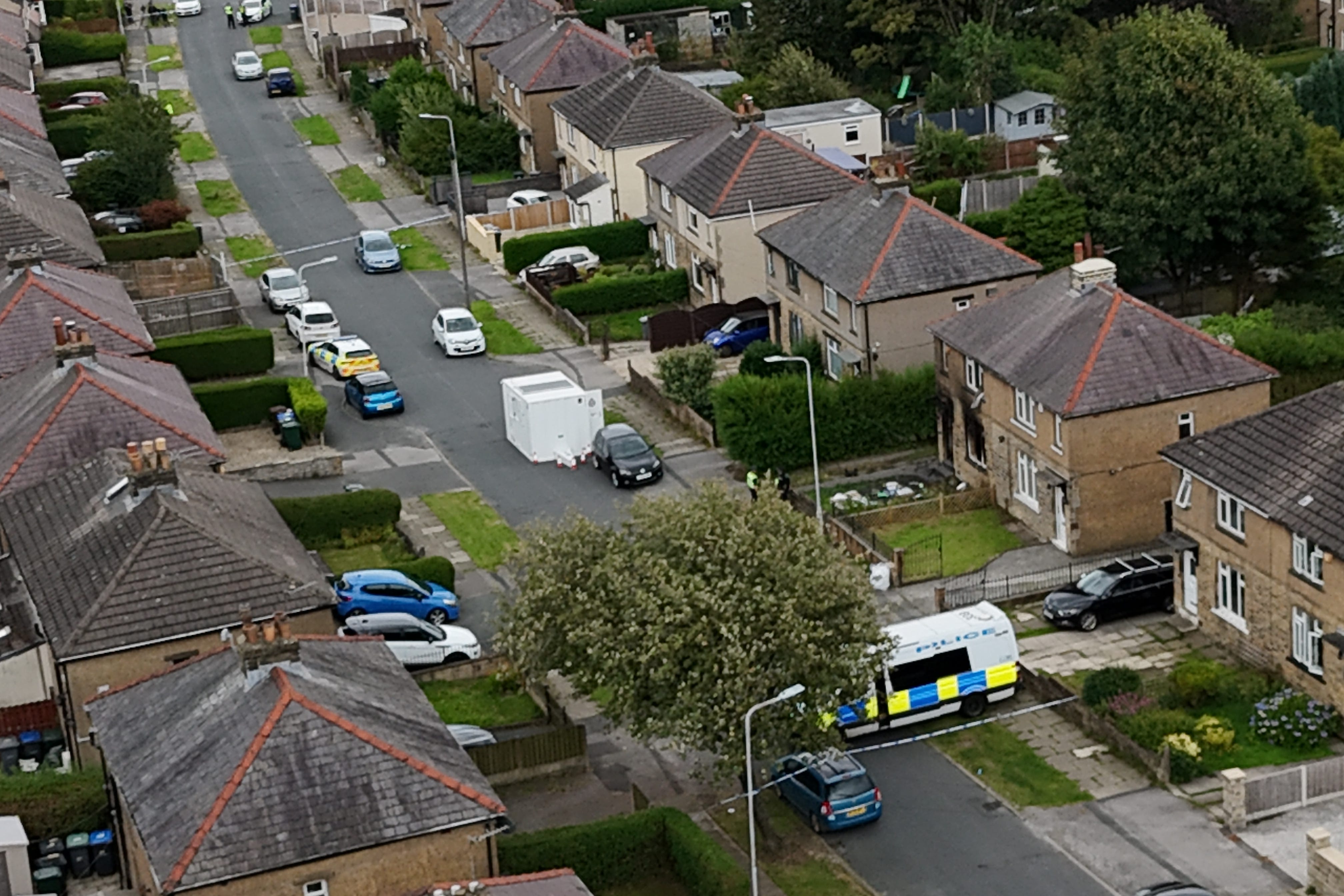 Emergency services attended the incident in Westbury Road, Bradford, in August last year (Peter Byrne/PA)