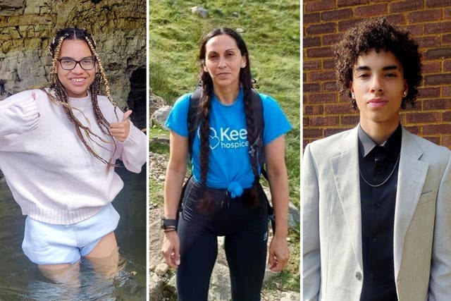 <p>Family victims: (from left) 13-year-old Giselle Prosper, Juliana Prosper, 48, and 16-year-old Kyle Prosper</p>