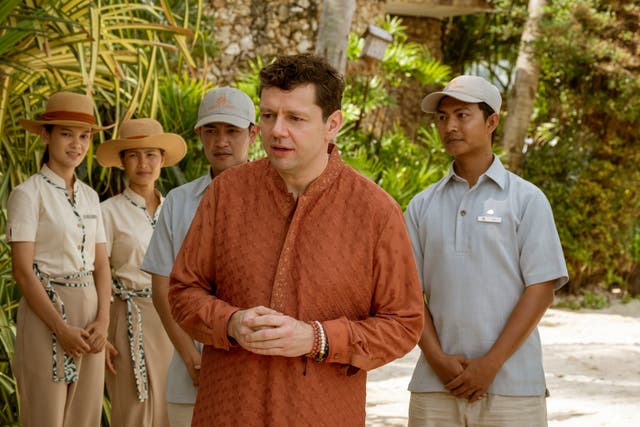 <p>Christian Friedel in 'The White Lotus' season three</p>