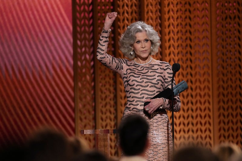 Jane Fonda makes thinly veiled dig at Donald Trump at 2025 SAG Awards