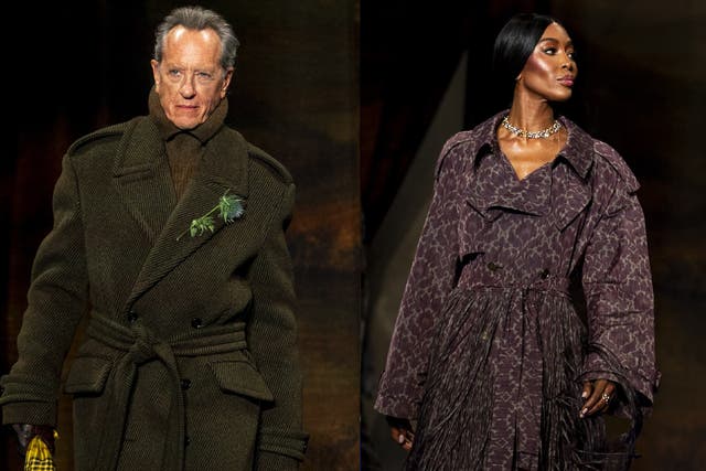 Naomi Campbell, Richard E. Grant, Lila Moss and more close London Fashion Week at Burberry (Jordan Pettitt/PA)