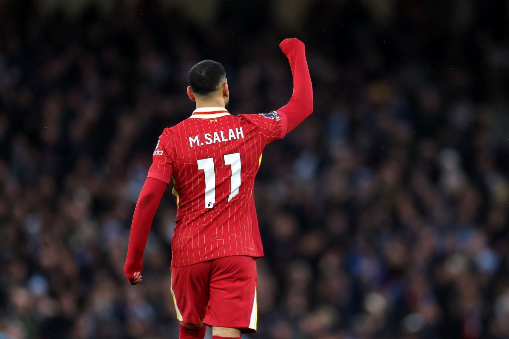 Salah has 25 goals and 16 assists across 27 games so far this season