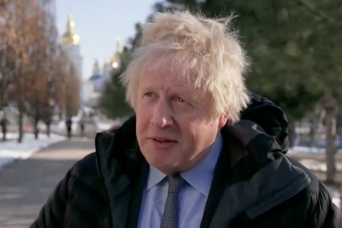 Boris Johnson abruptly ends Good Morning Britain interview in Ukraine