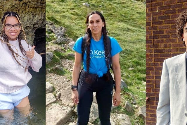 Juliana Falcon (centre) Giselle Prosper (left) and Kyle Prosper (right) were all murdered (Bedfordshire Police/PA)