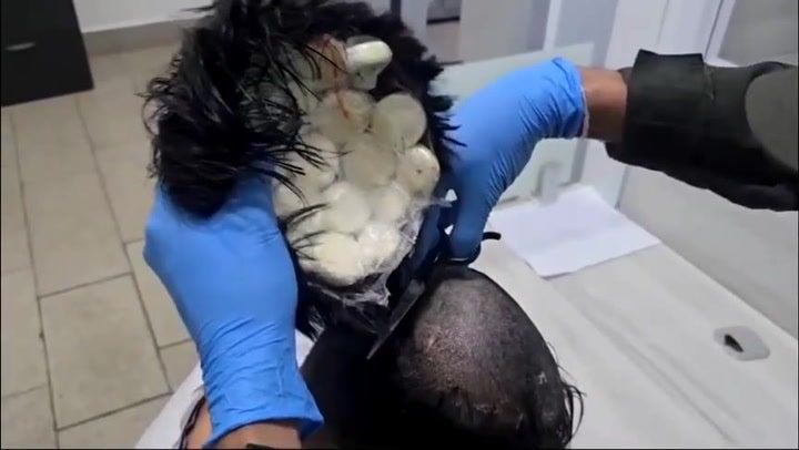 <p>Man caught trying to fly to Amsterdam with £8k of cocaine hidden under his wig.</p>