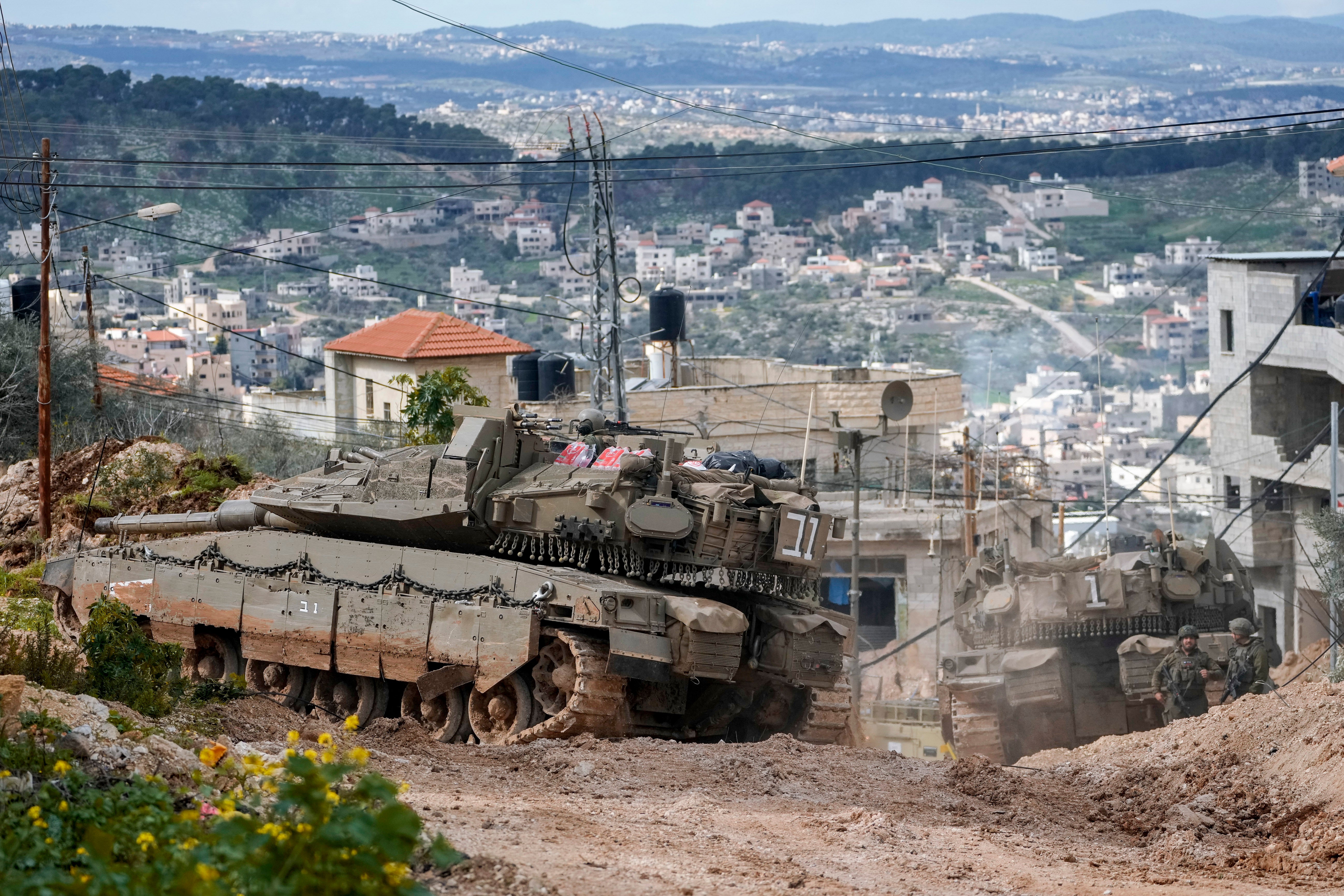 <p>The Israeli army carrying out previous military operations in the West Bank</p>