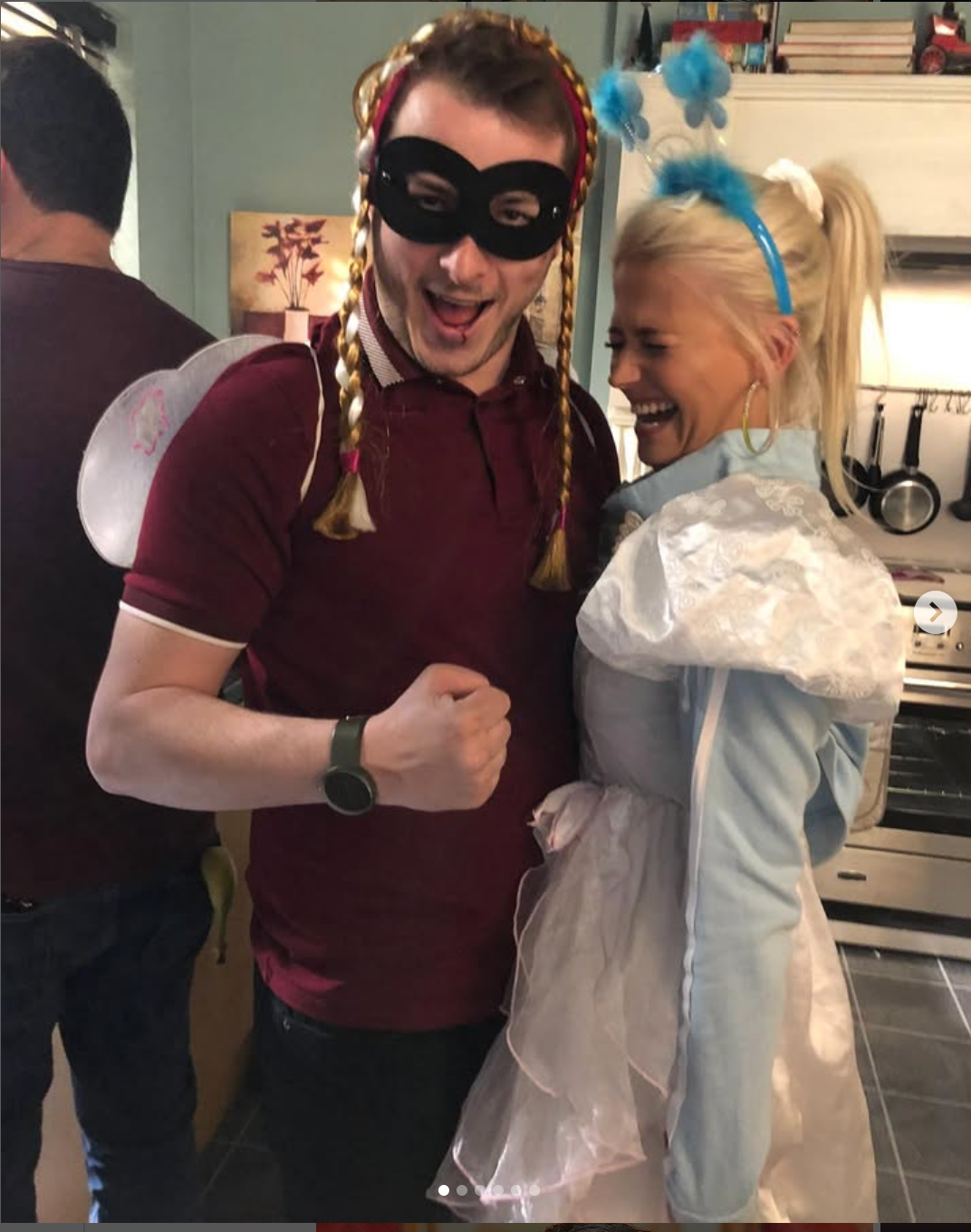 Max Bowden and Danielle Harold pictured on the ‘Eastenders’ set