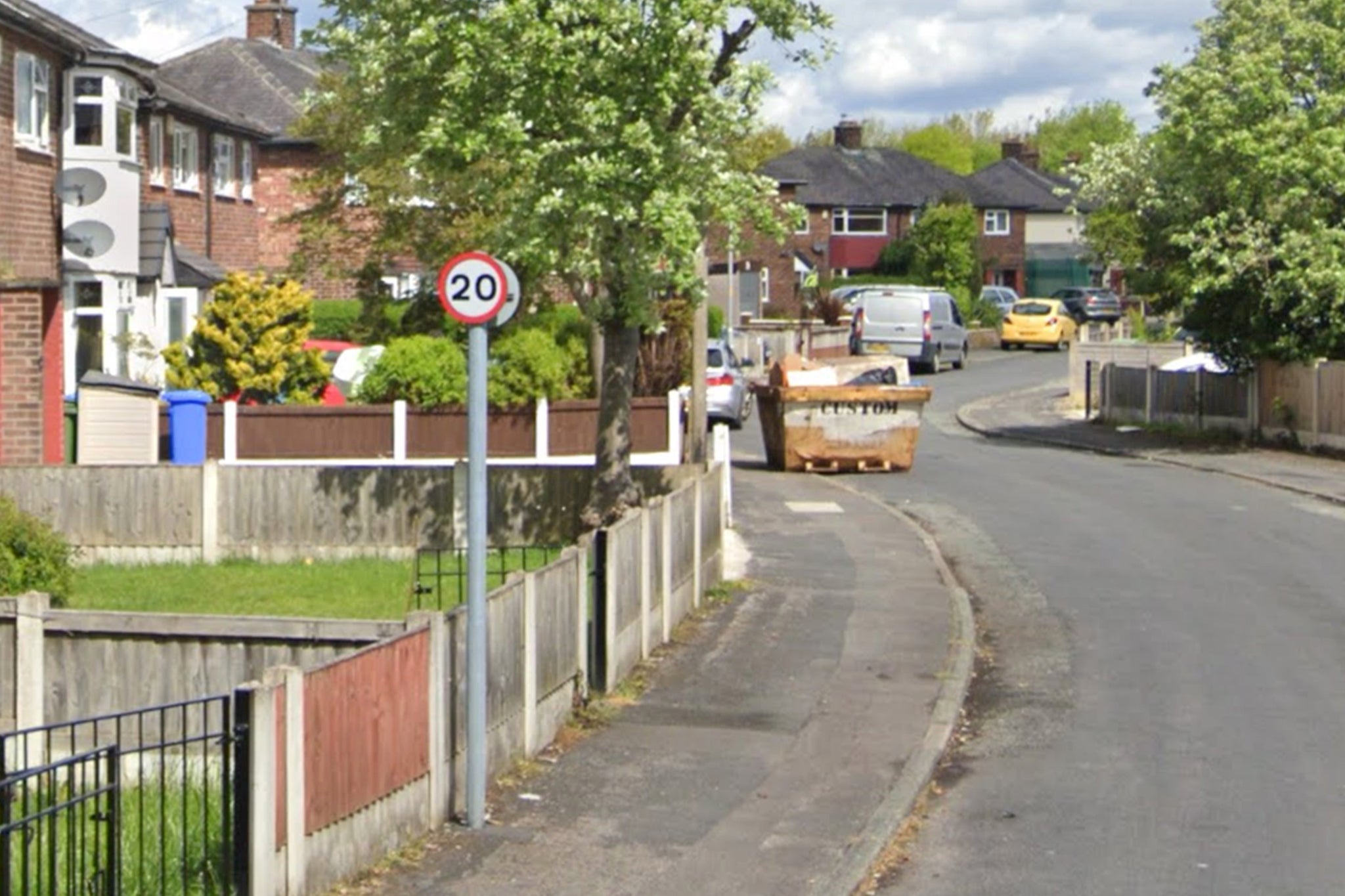 The attack took place on Bardsley Avenue, Warrington