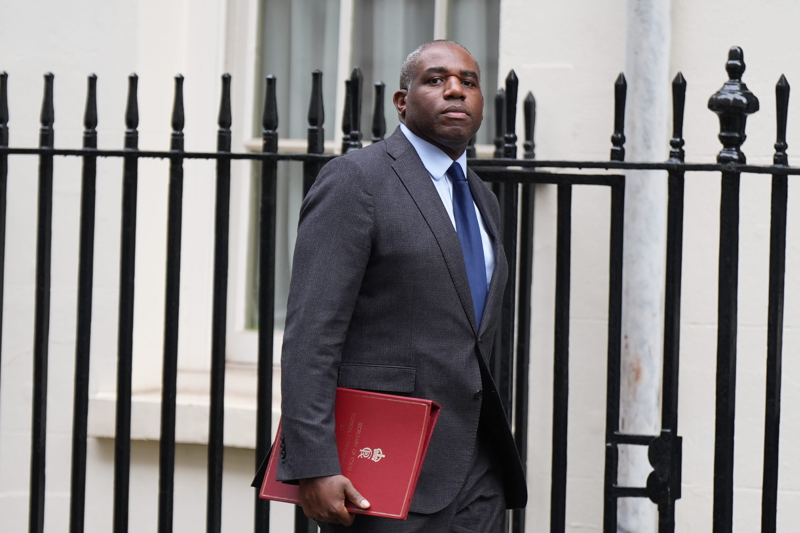 David Lammy said Vladimir Putin ‘should pay in terms of his accountability’ for his country’s actions in Ukraine (PA)
