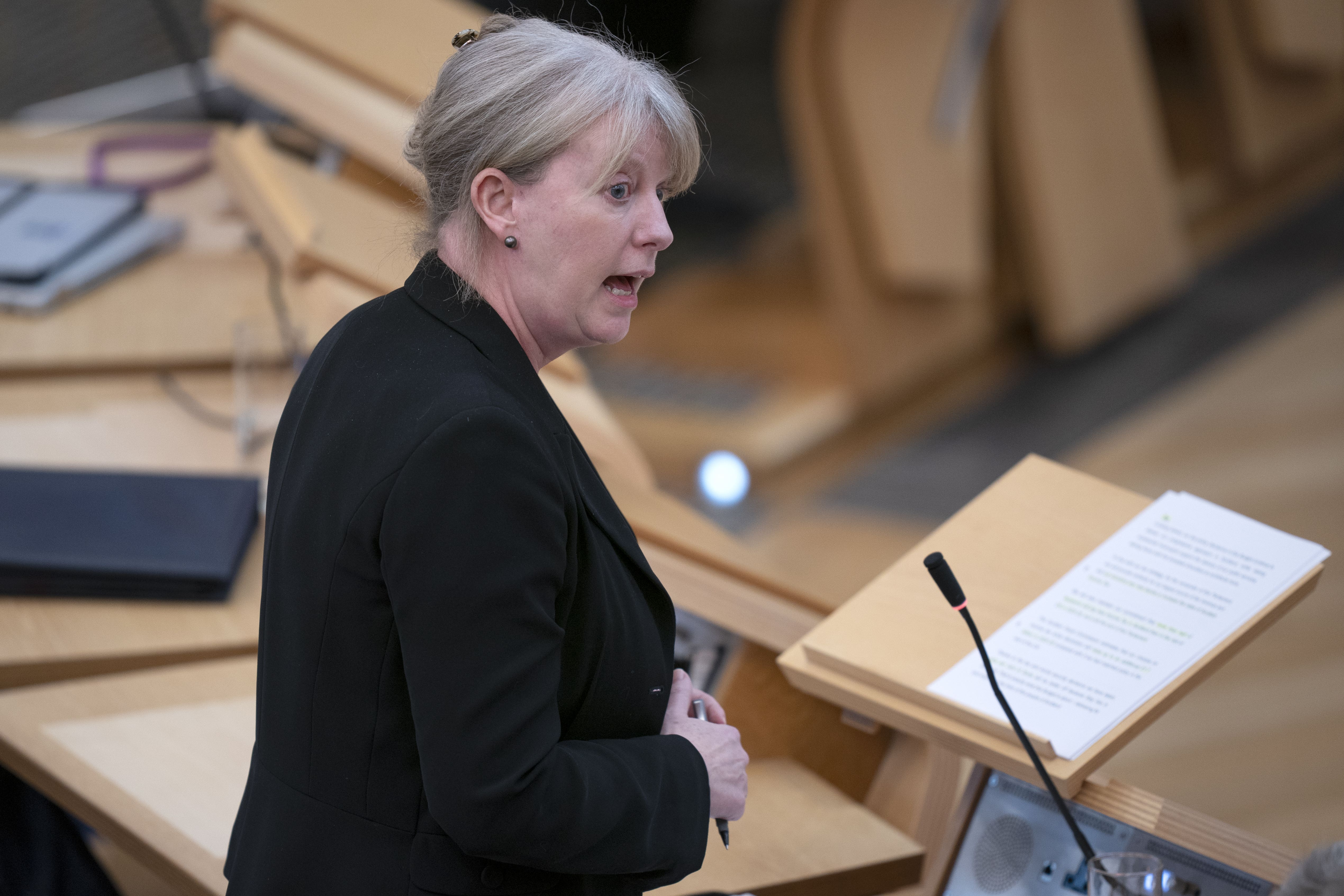 Shona Robison made a final appeal for Labour to back the Budget (Jane Barlow/PA)