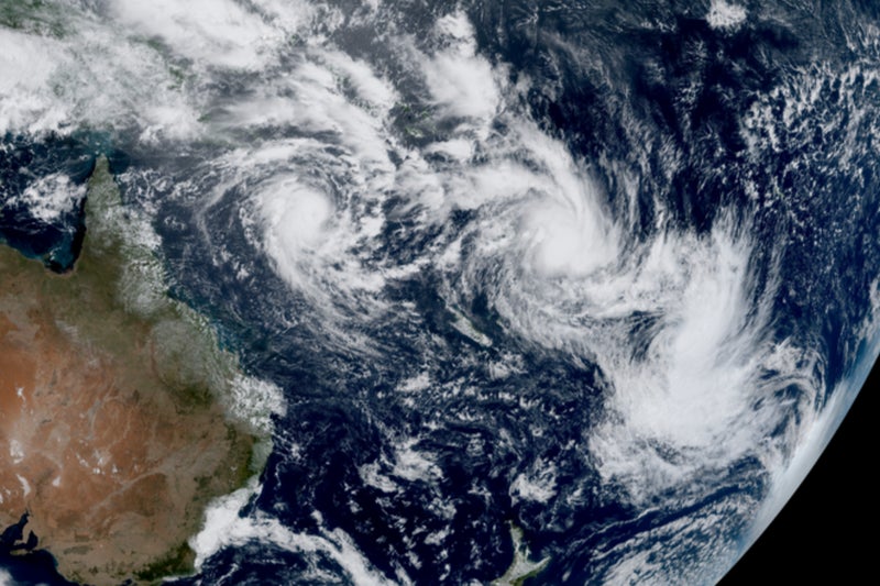 Three tropical cyclones are swirling in the South Pacific