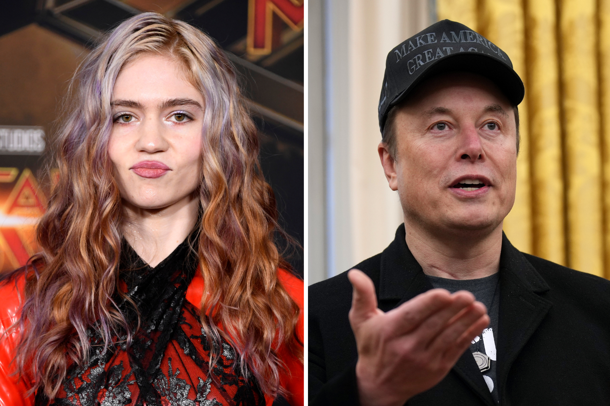 Grimes and the father of her three children, Elon Musk