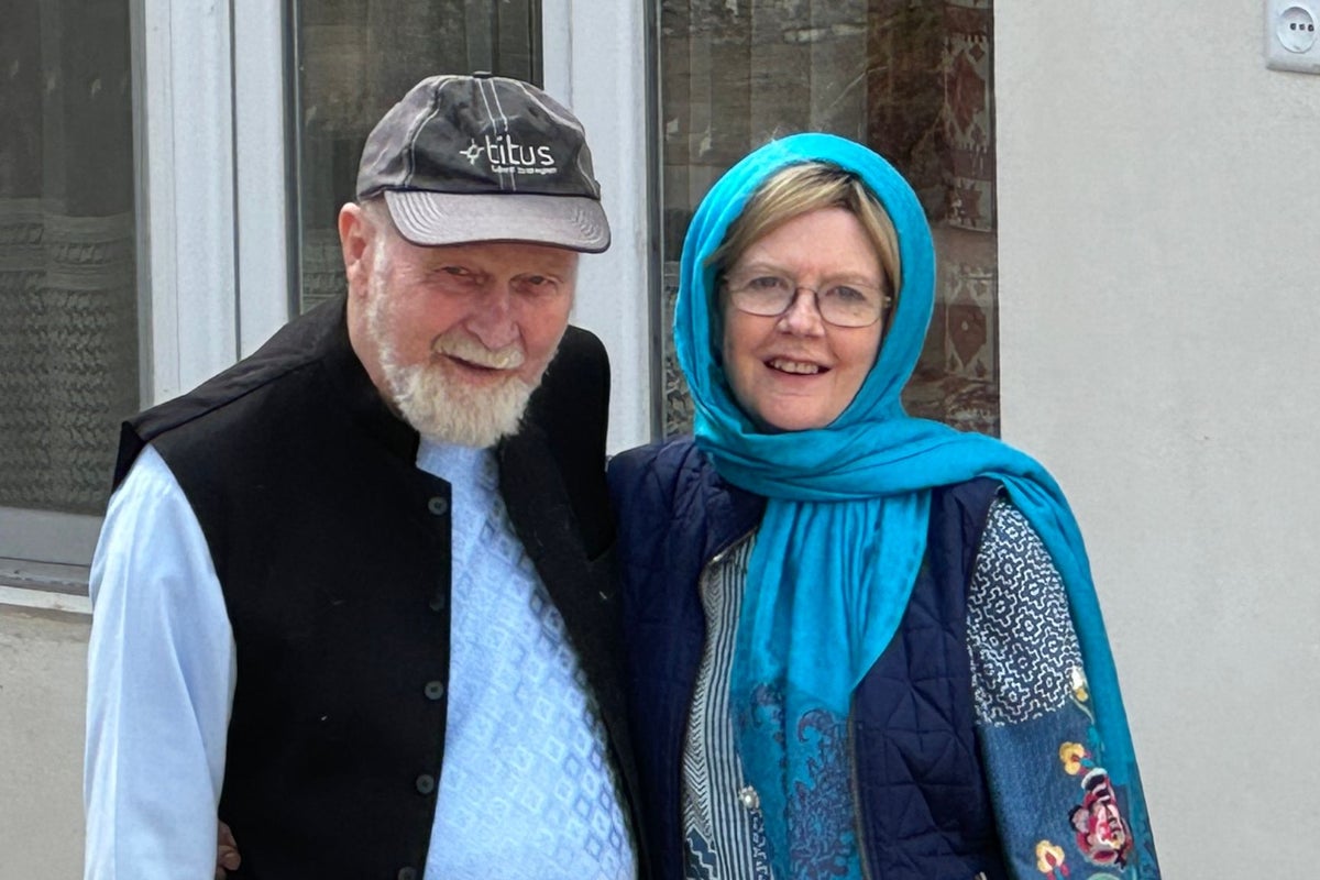 Son of British couple held by Taliban says they were chained to murderers' in jail