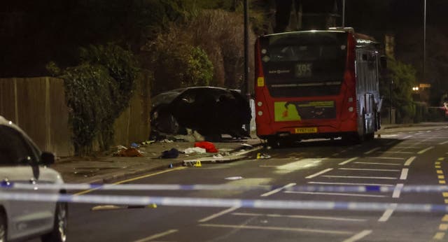 Woman killed and two injured after crash between London bus and car ...