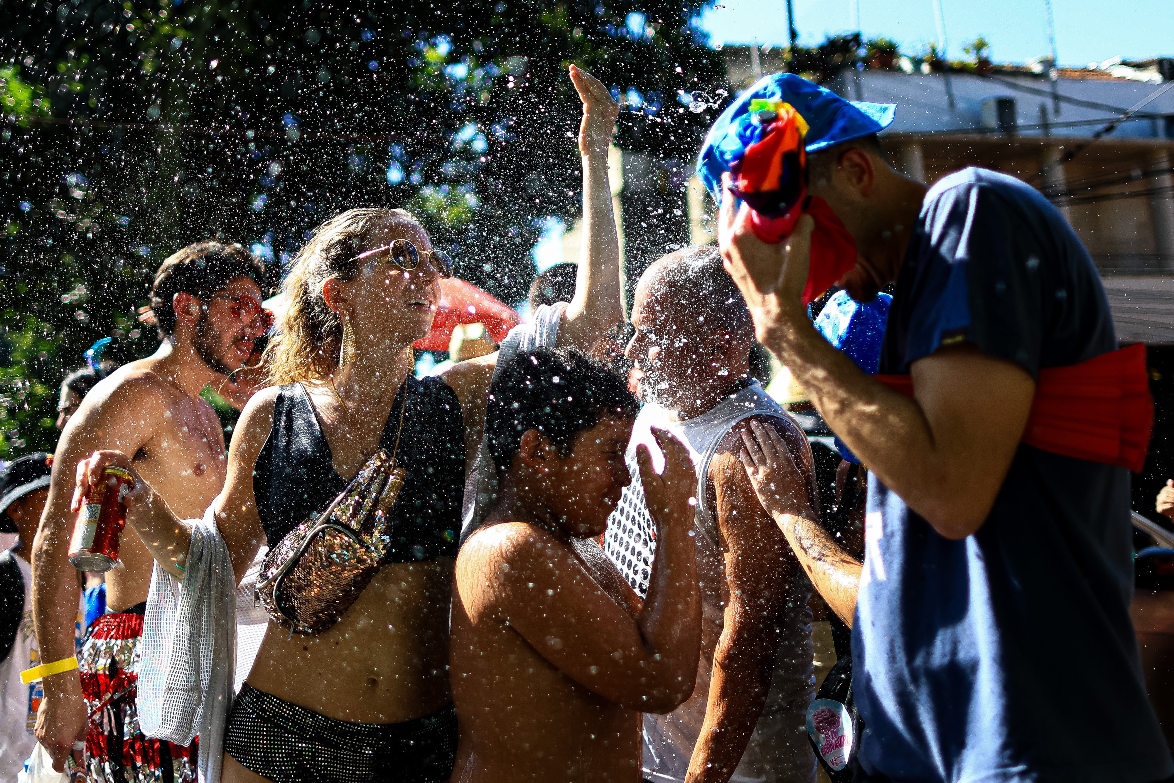 Block parties take place in the lead up to and during Carnival