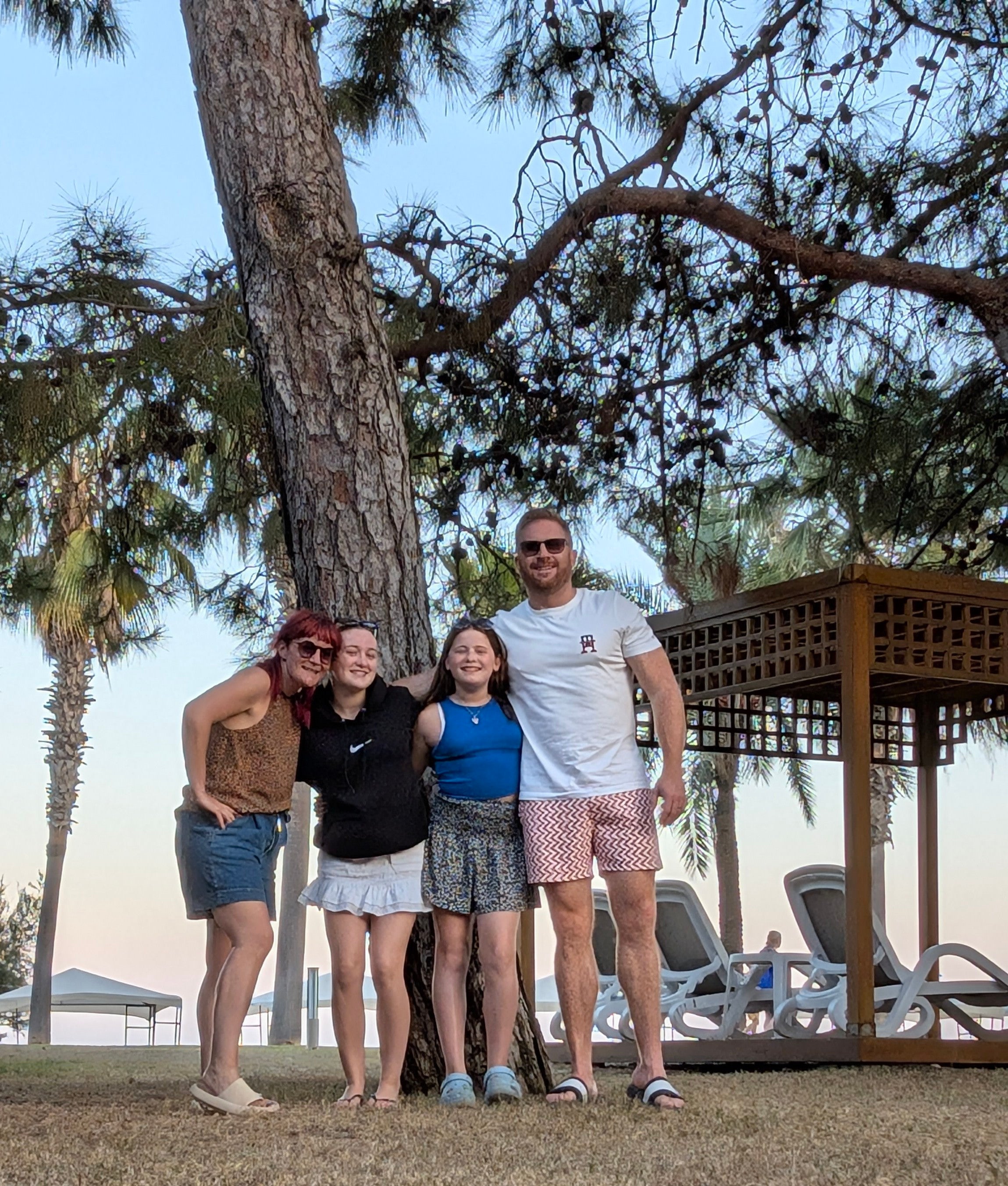 Claire Spreadbury and her family at Rixos Sungate